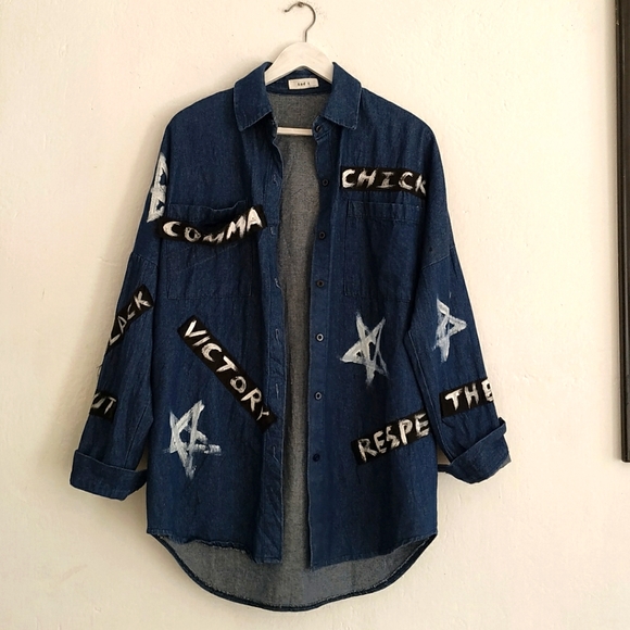 Others Tops - Denim Shirt Customised Shirt